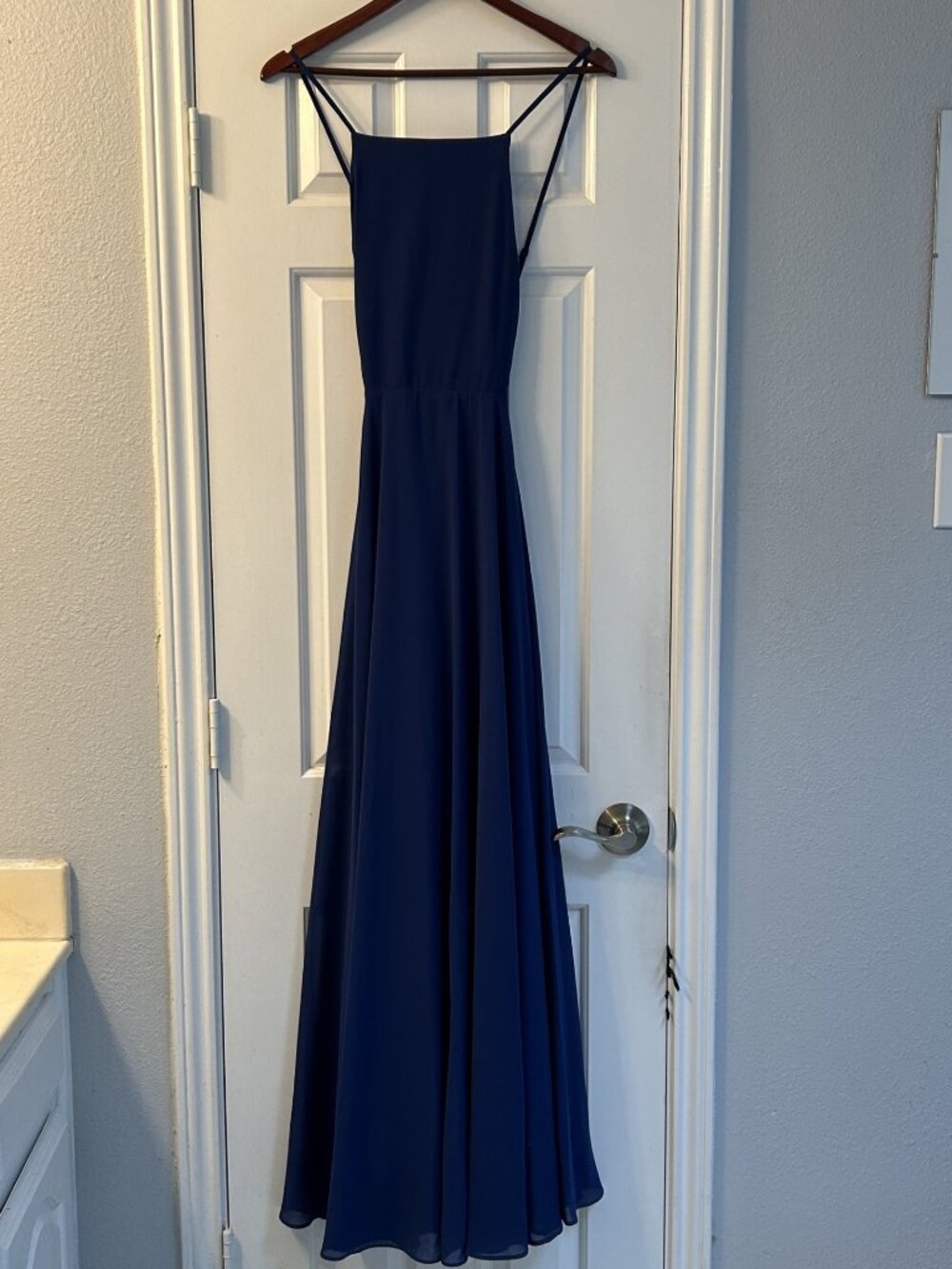 Navy Blue Bridesmaid/Evening /Prom Dress